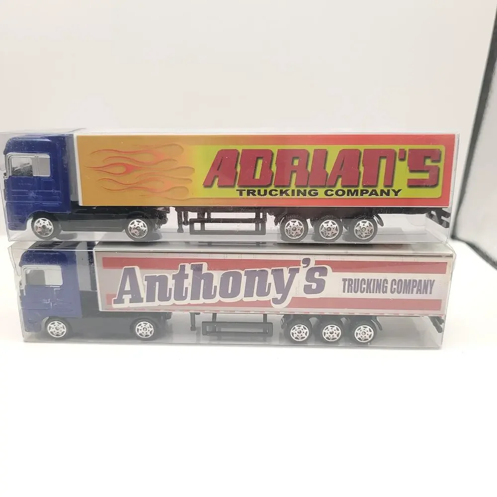 Swibco Trucking Company Toy Semi Truck Set of 10 New in package Orange Gray